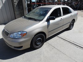2007 TOYOTA COROLLA CE 4 DOOR GOLD 1.8 AT Z19706